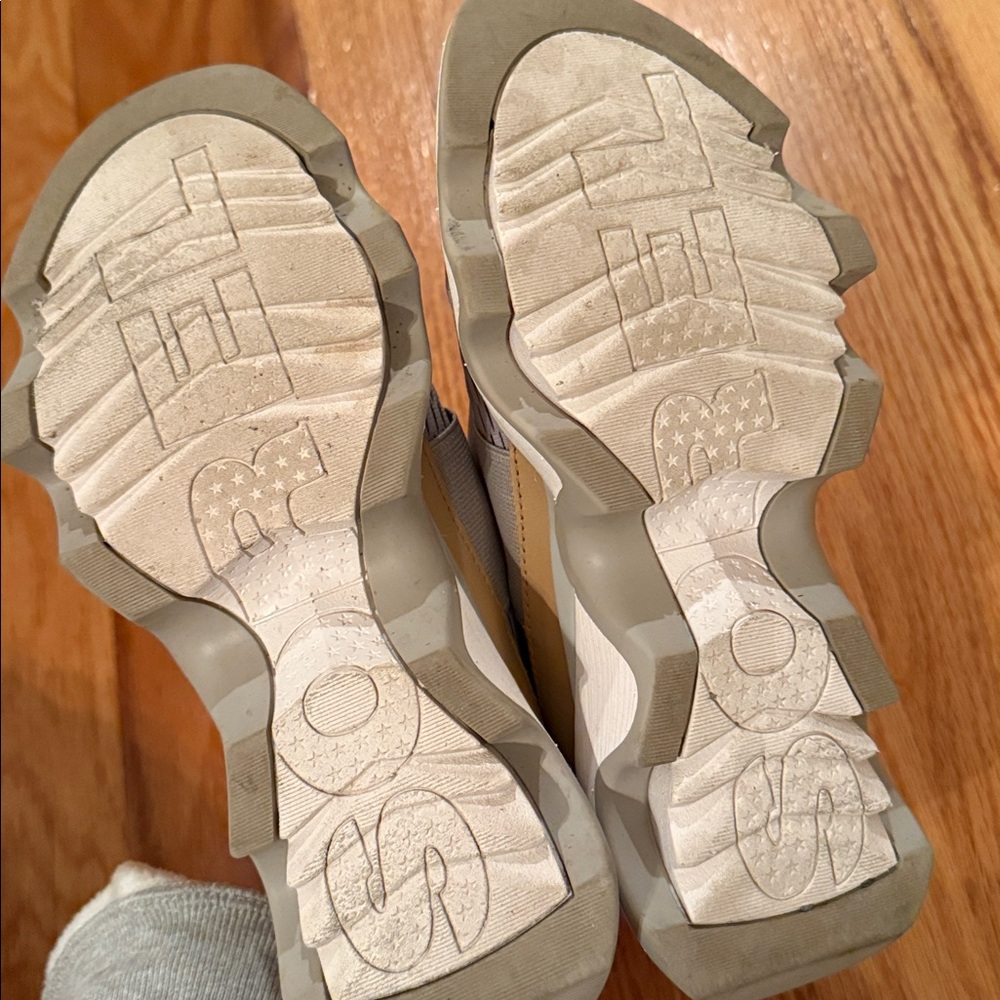 Sorel Chunky Beige and Tan Slip-On Sneakers - Picture 3 of 7